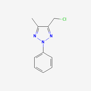 molecular formula C10H10ClN3 B8386287 2-Phenyl-4-chloromethyl-5-methyl-1,2,3-triazole 