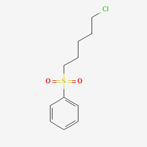 molecular formula C11H15ClO2S B8386344 5-Phenylsulfonylpentyl chloride 