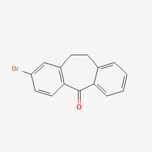 molecular formula C15H11BrO B8386374 2-BromoDibenzosuberone 