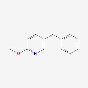 molecular formula C13H13NO B8386385 5-Benzyl-2-methoxypyridine 