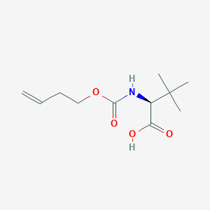 molecular formula C11H19NO4 B8386602 (S)-2-((but-3-enyloxy)carbonylamino)-3,3-dimethylbutanoic acid 