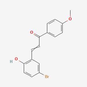 molecular formula C16H13BrO3 B8386618 5-Bromo-2-hydroxy-4'-methoxychalcone 