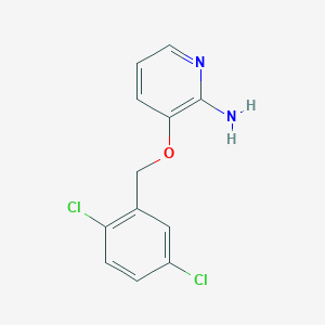 molecular formula C12H10Cl2N2O B8386626 2-Amino-3-(2,5-dichlorobenzyloxy)pyridine 