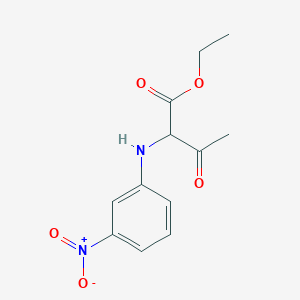 2-(3-Nitrophenylamino)-3-oxobutanoic acid ethyl ester