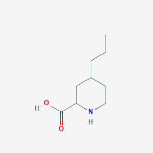 molecular formula C9H17NO2 B8386676 4-Propylpiperidine-2-carboxylic acid 