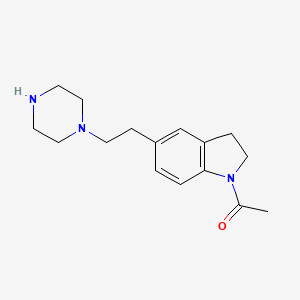 1-(5-(2-(Piperazin-1-yl)ethyl)indolin-1-yl)ethanone