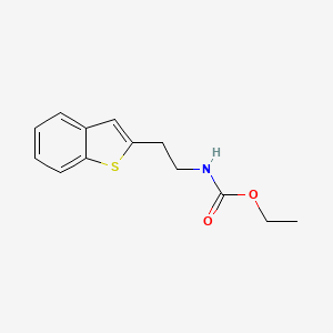 molecular formula C13H15NO2S B8386688 Ethyl [2-(benzo[b]thiophen-2-yl)ethyl]carbamate 