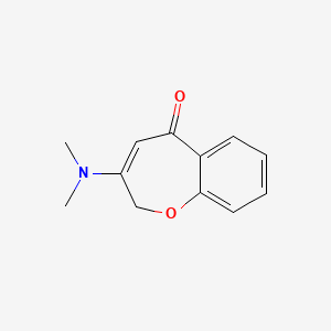 molecular formula C12H13NO2 B8386697 3-dimethylamino-1-benzoxepin-5(2H)-one 