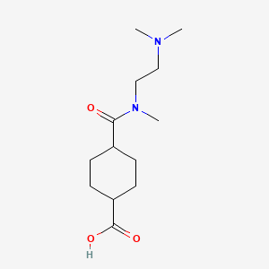 molecular formula C13H24N2O3 B8386738 Trans-4-{[[2-(dimethylamino)ethyl](methyl)amino]carbonyl}cyclohexanecarboxylic acid 