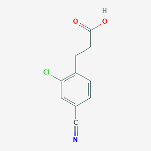 3-(2-Chloro-4-cyanophenyl)propanoic acid