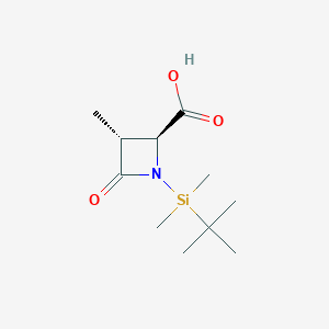 (2S,3R)-1-(tert-butyldimethylsilyl)-3-methyl-4-oxoazetidine-2-carboxylic acid