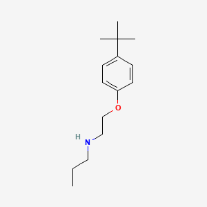 molecular formula C15H25NO B8386779 N-(n-propyl)ethanolamine 4-t-butylphenylether 