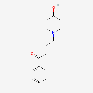 molecular formula C15H21NO2 B8386822 4-(4-Hydroxypiperidinyl)butyrophenone 