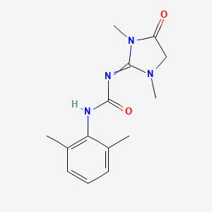 N-(1,3-Dimethyl-4-oxoimidazolidin-2-ylidene)-N'-(2,6-dimethylphenyl)urea