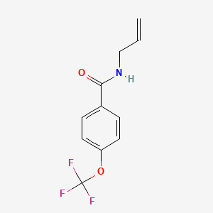 molecular formula C11H10F3NO2 B8386827 N-Allyl-4-trifluoromethoxy-benzamide 