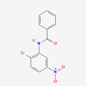 molecular formula C13H9BrN2O3 B8386837 N-(2-bromo-5-nitrophenyl)benzamide 