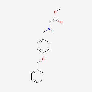 (4-Benzyloxybenzylamino)acetic acid methyl ester