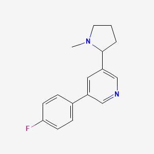 5-(4-Fluorophenyl)-3-(1-methyl-2-pyrrolidinyl)pyridine