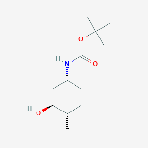 molecular formula C12H23NO3 B8386901 tert-butyl(1R,3S,4S)-3-hydroxy-4-methylcyclohexyl-carbamate 