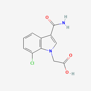 (3-Carbamoyl-7-chloro-indol-1-yl)-acetic acid