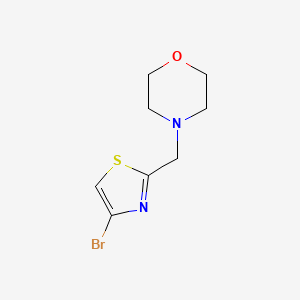 molecular formula C8H11BrN2OS B8386908 4-((4-Bromothiazol-2-yl)methyl)morpholine 