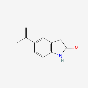 molecular formula C11H11NO B8386914 5-Isopropenylindolin-2-one 