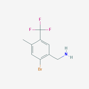Benzenemethanamine, 2-bromo-4-methyl-5-(trifluoromethyl)-