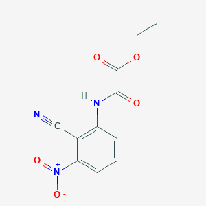 [3-Nitro-2-cyanophenylamino]oxoacetic acid ethyl ester