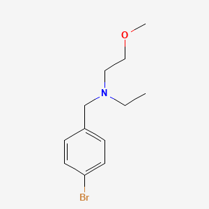 molecular formula C12H18BrNO B8386976 N-(4-Bromobenzyl)-N-(2-methoxyethyl)ethanamine 