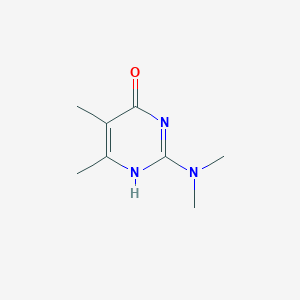 molecular formula C8H13N3O B008387 2-(二甲氨基)-5,6-二甲基-1H-嘧啶-4-酮 CAS No. 40778-16-3