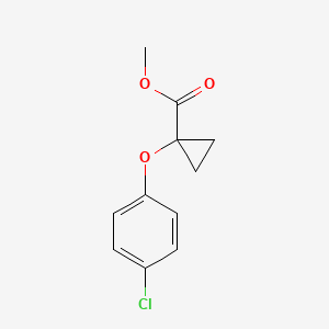 molecular formula C11H11ClO3 B8387002 1-(4-Chloro-phenoxy)-cyclopropanecarboxylic Acid Methyl Ester 