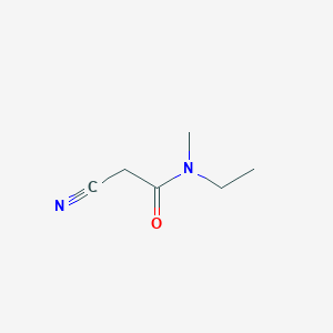 molecular formula C6H10N2O B8387055 2-cyano-N-ethyl-N-methylacetamide 