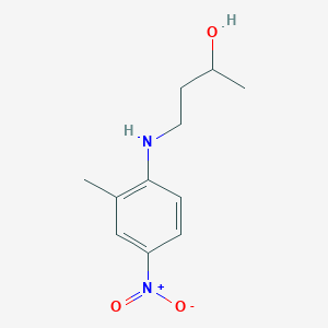 molecular formula C11H16N2O3 B8387118 4-(4-Nitro-2-methylphenylamino)butan-2-ol 