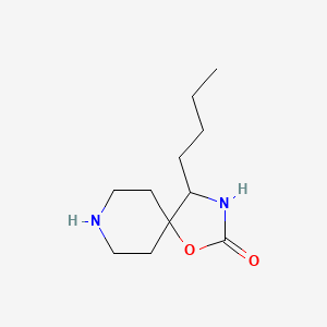 molecular formula C11H20N2O2 B8387128 4-Butyl-1-oxa-3,8-diaza-spiro[4.5]decane-2-one 