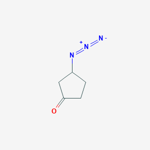 molecular formula C5H7N3O B8387164 3-Azidocyclopentanone 