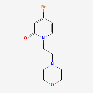 molecular formula C11H15BrN2O2 B8387171 4-bromo-1-(2-morpholinoethyl)pyridin-2(1H)-one 