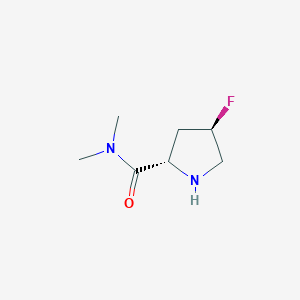 molecular formula C7H13FN2O B8387178 (4R)-4-fluoro-N,N-dimethyl-L-prolinamide 