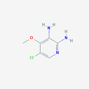 molecular formula C6H8ClN3O B8387236 5-Chloro-4-methoxypyridin-2,3-diamine 