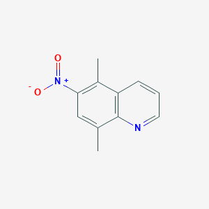 molecular formula C11H10N2O2 B8387240 5,8-Dimethyl-6-nitroquinoline 
