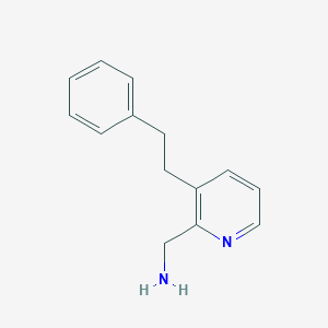 molecular formula C14H16N2 B8387297 2-Aminomethyl-3-(2-phenylethyl)pyridine 