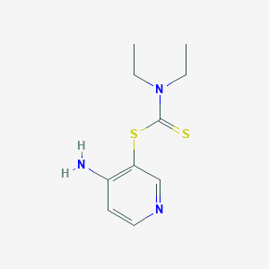 molecular formula C10H15N3S2 B8387343 4-Aminopyridin-3-yl diethylcarbamodithioate 