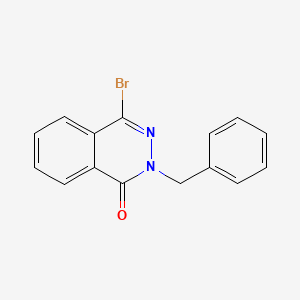 molecular formula C15H11BrN2O B8387363 2-Benzyl-4-bromo-2H-phthalazin-1-one 