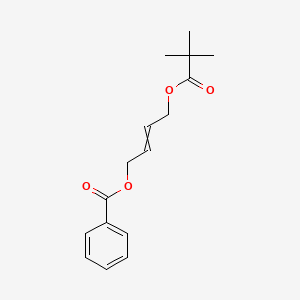molecular formula C16H20O4 B8387385 4-Benzoyloxy-2-butenyl trimethylacetate 