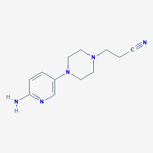 3-[4-(6-Amino-pyridin-3-yl)-piperazin-1-yl]-propionitrile