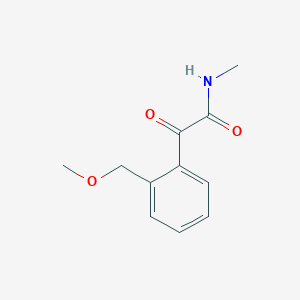 molecular formula C11H13NO3 B8387498 2-(2-methoxymethyl-phenyl)-N-methyl-2-oxo-acetamide 