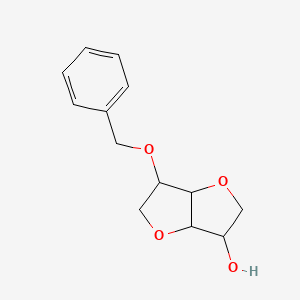 molecular formula C13H16O4 B8387526 6-(Benzyloxy)hexahydrofuro[3,2-b]furan-3-ol 