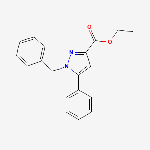 molecular formula C19H18N2O2 B8387591 ethyl 1-benzyl-5-phenyl-1H-pyrazole-3-carboxylate 