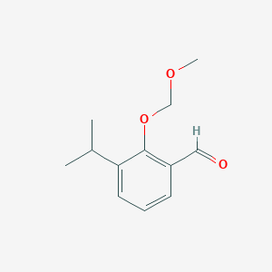 molecular formula C12H16O3 B8387623 3-Isopropyl-2-(methoxymethoxy)benzaldehyde 
