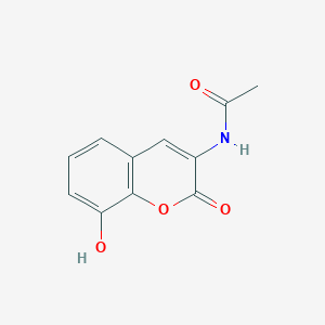 molecular formula C11H9NO4 B8387721 3-Acetylamino-2-oxo-8-hydroxychromen 