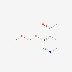 molecular formula C9H11NO3 B8387728 1-(3-(Methoxymethoxy)pyridin-4-yl)ethanone 